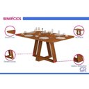 Ver imagem 4 de Mesa Jantar Celeste 170 + 6 Cad Nara Bege DJ Móveis