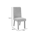 Ver imagem 3 de Mesa Jantar Celeste 170 + 6 Cad Nara Bege DJ Móveis
