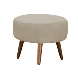 Kit Amamentação Poltrona + Puff + Almofada Suede Bege - Majú Decor - 3