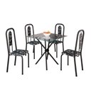 Ver imagem 2 de Conjunto Sala de Jantar com 4 Cadeiras Lívia Preto