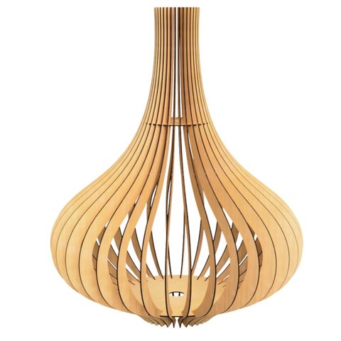 Abajur Grande de Chão ALADDIN MDF Luminária -:MDF CRU/70x48cm