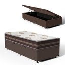 Ver imagem 1 de Cama Box Baú com Colchão de Molas D' Angelis (Anjos) Classic Pocket Solteiro 88cm