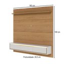 Ver imagem 3 de Painel para Tv até 65 Polegadas Tahiti 3 Portas com Led Freijó/off White Matte - Colibri