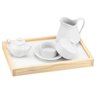 Kit porcelana café manhã bandeja bulinho jarra manteigueira - 2