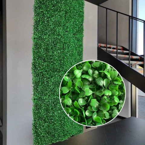 Kit 19 Quadros de Buxinhos Artificiais (60x40) Plantas Indicados para Área Interna Jardins Verticais