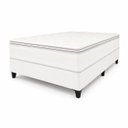 Ver imagem 2 de Cama Box King Molas Ensacadas 198x198cm Moscou Branco Topázio