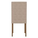 Ver imagem 5 de Kit 2 Cadeiras de Jantar Estofadas Jade Poliman Móveis Carvalho/fendi