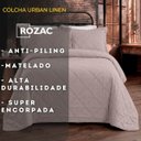 Ver imagem 2 de Kit Colcha King Size Urban Linen Bege Textura Linho 3 Peças Rozac