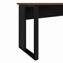 Ver imagem 6 de Escrivaninha em L Industrial 150 cm X 150 cm Escritório Corporativo F5 Office Cor:Louro Preto com