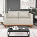 Ver imagem 2 de Kit Sofá 3 Lugares e 2 Poltronas Europa 180 cm Estilo Conforto e Elegância Linho Bege - ADJ Decor