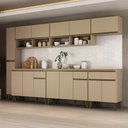 Ver imagem 1 de Armário de Cozinha Completa Atlanta Bennett Carraro Amêndoa