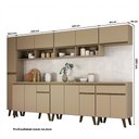 Ver imagem 5 de Armário de Cozinha Completa Atlanta Bennett Carraro Amêndoa