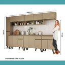 Ver imagem 7 de Armário de Cozinha Completa Atlanta Bennett Carraro Amêndoa