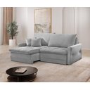 Ver imagem 1 de Sofá Retrátil e Reclinável Cristal Caixa Zero 260m Pillow de 15cm - Movenzo Estofados