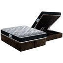 Ver imagem 1 de Cama Box Baú Queen: Colchão Espuma D33 Probel /EP Firmepedic ProDormir Advanced Tech1500 Double