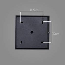 Plafon Spot Sobrepor Box Preto P/ AR70 Orluce ST2761 - 5 Plafon Spot Sobrepor Box Preto P/ AR70 Orluce ST2761 - 5