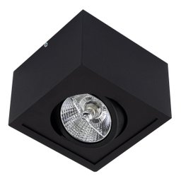 Plafon Spot Sobrepor Box Preto P/ AR70 Orluce ST2761 - 1 Plafon Spot Sobrepor Box Preto P/ AR70 Orluce ST2761 - 1