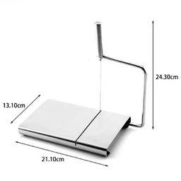 Cortador e Fatiador de Queijos com Bandeja em Inox Fio Manual Multifuncional para Frutas Frios Legum - 7