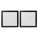 Ver imagem 1 de Kit 2 Painel Led 29,3x29,3 Quadrado Preto Embutir 24w 6500k Foxlux