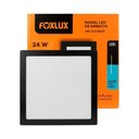 Ver imagem 3 de Kit 2 Painel Led 29,3x29,3 Quadrado Preto Embutir 24w 6500k Foxlux