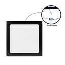 Ver imagem 4 de Kit 2 Painel Led 29,3x29,3 Quadrado Preto Embutir 24w 6500k Foxlux