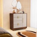 Ver imagem 4 de Comoda Sapateira 4 Gavetas 1 Porta 93 Cm 20033 Imbuia Fendi Vlr