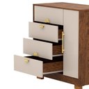 Ver imagem 3 de Comoda Sapateira 4 Gavetas 1 Porta 93 Cm 20033 Imbuia Fendi Vlr