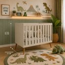 Ver imagem 5 de Quarto de Bebê Completo Isis / Berço 2 em 1, Cômoda Sapateira 100% MDF