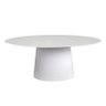 Mesa de Jantar Cone Oval 198x122 cm Laqueado Branco Personal Decor Mesa Cone Oval - 3