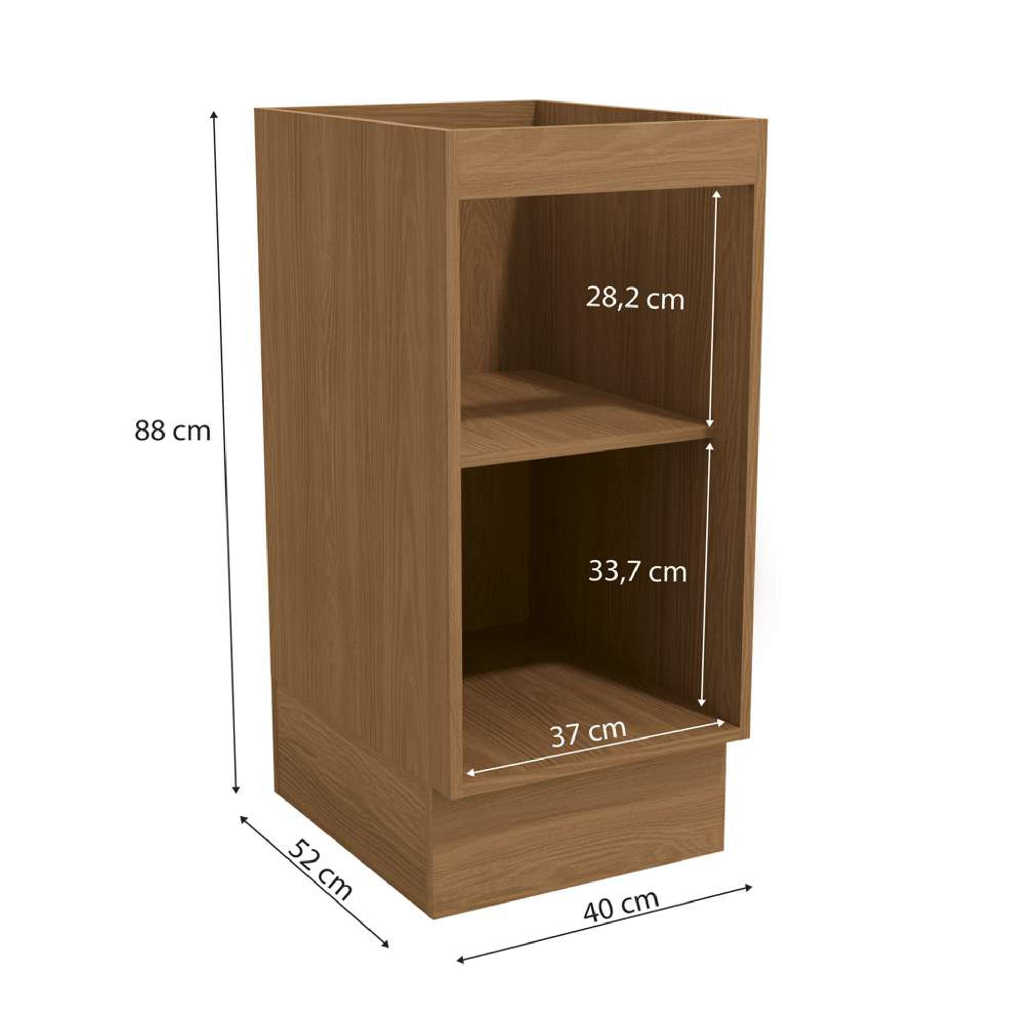 Armário de Cozinha Balcão 40cm 1 Porta G741 Maxxi Canela