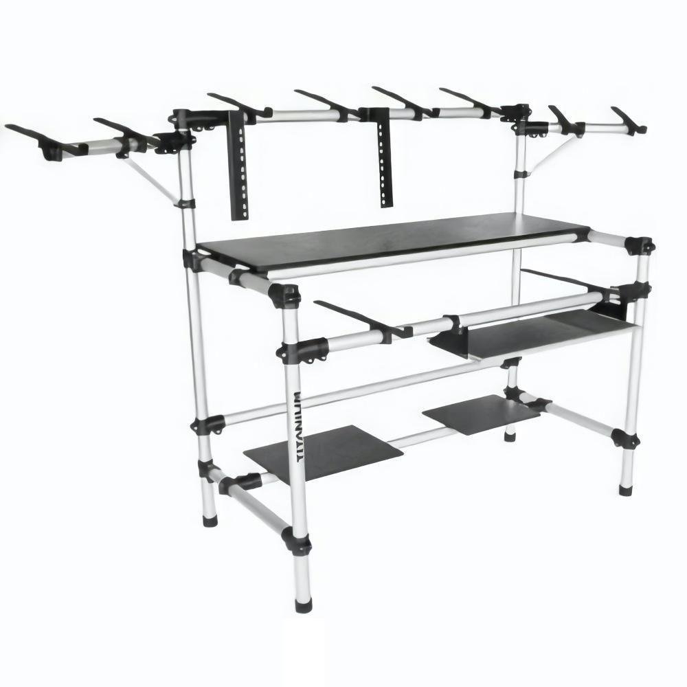 Rack Para Estudio Custom Titanium Racks Em Alumínio Fosco | MadeiraMadeira