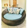 Chaise Sofá Essencial 1,50m Fibra Indiano Cor Chocolate para Área Externa, Decoração, Jardim e Pisci - 2