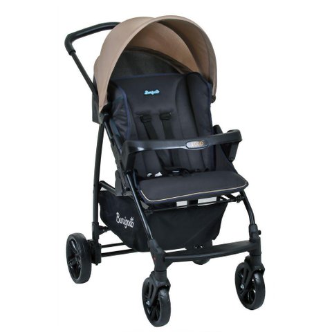 Carrinho de Bebê para Passeio Burigotto Ecco de 0 até 15 Kg Cinza com Bege