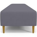 Ver imagem 7 de Puff Decorativo Sala de Estar Bali W01 Pés Palito 170x60cm Suede Cinza - Lyam Decor