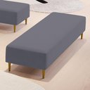 Ver imagem 2 de Puff Decorativo Sala de Estar Bali W01 Pés Palito 170x60cm Suede Cinza - Lyam Decor