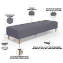 Ver imagem 4 de Puff Decorativo Sala de Estar Bali W01 Pés Palito 170x60cm Suede Cinza - Lyam Decor
