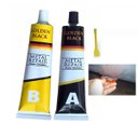 Ver imagem 1 de Super Cola Epoxi Reparo Metal Aço Aluminio Vazamento Rachadura Resistente Secagem Rapida Ideal Impor
