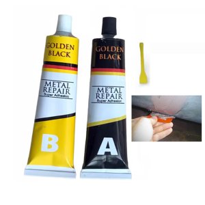 Super Cola Epoxi Reparo Metal Aço Aluminio Vazamento Rachadura Resistente Secagem Rapida Ideal Impor