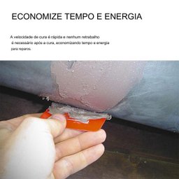 Super Cola Epoxi Reparo Metal Aço Aluminio Vazamento Rachadura Resistente Secagem Rapida Ideal Impor - 4