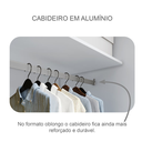 Ver imagem 6 de Guarda Roupa Casal Sollo 3 Portas com Espelho 8 Gavetas 273cm - Novo Horizonte Branco