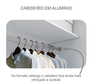 Ver imagem 6 de Guarda Roupa Casal Sollo 3 Portas com Espelho 8 Gavetas 273cm - Novo Horizonte Branco