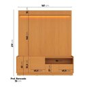 Ver imagem 3 de Rack com Painel para TV até 75 Polegadas MDF 187cmx219cm Bancada Vitoria Regia YesCasa