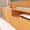Ver imagem 7 de Rack com Painel para TV até 75 Polegadas MDF 187cmx219cm Bancada Vitoria Regia YesCasa