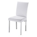Ver imagem 3 de Kit 6 Cadeiras Vitória para Sala de Jantar-Assento sintético branco GAT MAGAZINE