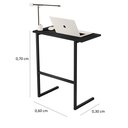 Ver imagem 4 de Mesa Apoio Lateral Encaixe Sofa Home Office Thor:preto
