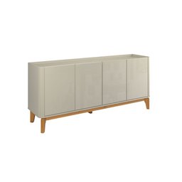 Buffet Aparador Flip 1,80 4 Portas Sala - 3 Cores:offwhite - 2