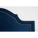 Ver imagem 4 de Cabeceira Casal Luxo 140X60 Azul Tachas Prata