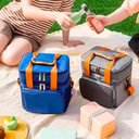 Ver mais imagens de Bolsa Térmica Marmita Lancheira com Alça - Azul