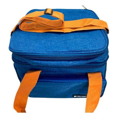 Bolsa Térmica Marmita Lancheira com Alça - Azul