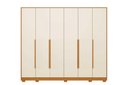 Ver imagem 4 de Guarda Roupa Mercure 6 Portas e 6 Gavetas - Cinamomo Off White - Albatroz
